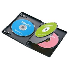 산와 서플라이 DVD 톨 케이스(4장 수납・10장 세트・블랙) DVD-TN4-10 BKN, 상세페이지 참조, 상세페이지 참조