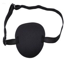 올샵 한쪽 눈가리개 약시용 시력보조 안대 시력회복, 1-외눈안대-블랙