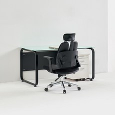 데임 A형 B형 강화유리 책상 화이트상판 1200 1400 1600 1800, A형블랙프레임/화이트, 1800x800/8T