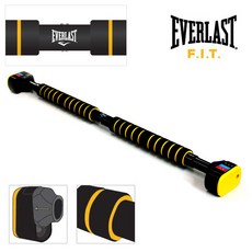 [유준통상] 에버라스트 프라임 스마트 도어 바 문틀 철봉, 블랙옐로우