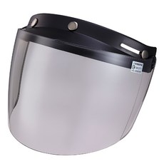 三扣式安全帽鏡片，多色可選，耐磨防刮，安裝便捷，提升騎行舒適度, 淺灰