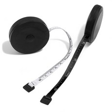 휴대용 의류 줄자 2m 78인치 양면 미니 피팅 원터치 옷 줄자, 화이트, 1개