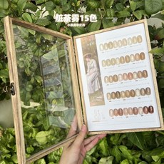 壹指秀秋冬季髒髒茶霧透色15色甲油膠套組，半透顯白日式網紅美甲套裝，美甲開店專用，優美推薦！, 1個, 15色髒髒茶霧