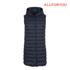 올포유 올포유 여성 경량 물결 후드 베스트 AWQVM9261-915