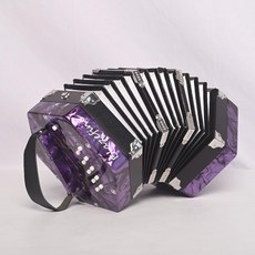 반도네온 와인 교육 청색본체 육각 초보자용 이음 내추럴, Dream Purple 20키 (푸시 앤 풀)