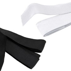 넓은 바지허리 고무밴드 25mm 1.5M 납작 탄력 고무줄 넓은고무줄밴드 바지허리조절, 흰색, 흰색, 1개