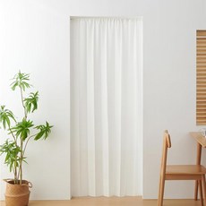 Kumori 쿠모리 간절기 커튼 프리컷 가림막 노렌 100x250cm 아이보리