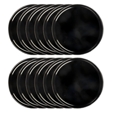 마켓플랜 코인 논슬립패드, 12개, 블랙