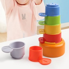 제미네 탑브라이트 동물컵쌓기 8P 컵쌓기놀이