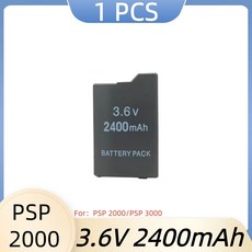 PSP 2000/3000용 3.6V 00mAh 충전식 리튬 배터리 팩 1000 PSP-S110, [07] 1 PCS