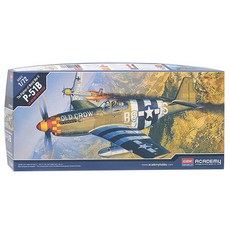 (선물완구) 아카데미과학 1/72 P-51B 무스탕 12464 전투기 프라모델, 1개