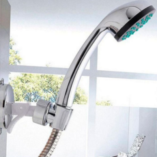 욕실 샤워기 거치대 무타공 각도 홀더 흡착식 샤워기 거치대 걸이 고정 벽걸이 용품 부착, 실버