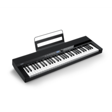 DONNER SD-20力度感應61鍵電子琴，藍牙連接，輕巧便攜，多種音色伴奏, 黑色, 1個, SD-20