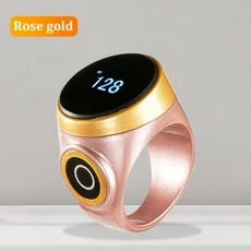 디지털 카운터 기계 링 핸드 프레스 타입 카운팅 스크린 방수 터치, Rose gold