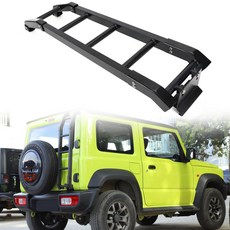 Suzuki Jimny 2019 BLK 鋁合金汽車尾門爬梯(螺絲銀色)