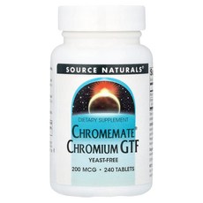 소스네츄럴스 크로뮴 피콜리네이트 200mcg 240정, 1개