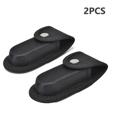 호신용칼 접이식 포켓 나이프용 나일론 칼집 야외 캠핑 가방 내구성 파우치 케이스 벨트 링 휴대용 보관 손, 02 2pcs_01 CHINA × 2개