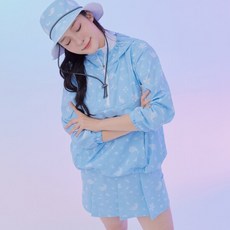 레노마골프 여성 전판 프린트 후드 아노락 점퍼 RWJUL6303-905 2802678