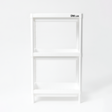 동운랩 다용도 수납 선반 틈새 수납장, 1세트, 3단 (화이트)