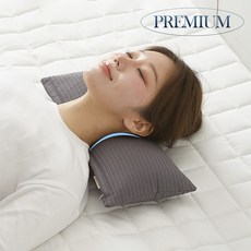 유누이 원적외선 빨아쓰는 낮잠 경추베개, 1개, 차콜