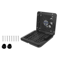 모터홈 마린용 컴팩트 12V 배기 팬 간편한 설치 ABS 소재, 검은, 흑색의