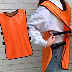 팀조끼 노란색 밴드형 체육대회 운동 스포츠 구분 단체 조끼