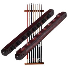 당구큐걸이 큐대 8개 거치 가능 원목 당구 큐 거치대 홀더 꽂이 보관 랙 용품, 1개