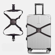 셀링프리 캐리어 연결 고정 밴드 가방받침대, 블랙