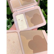 Judydoll 橘朵 小花立體塑顏雙色修容盤 側容修影 鼻影修容, 1個, 高光修容盤01