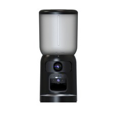貓咪自動餵食器帶攝像頭定時投喂器可視寵物智能餵食器, 1個, 黑色:PF4寵物智能餵食器, 1L