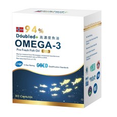 Doubled+ Omega-3 高濃度魚油 rTG 30粒, 1個