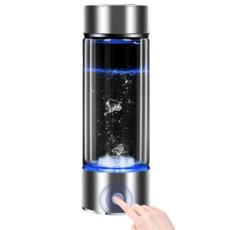 Mochae 수소수 제조기 휴대용 수소수제조기 소형알칼리수 미네랄워터 순수 수소수 물병 제조기 420ml, 실버