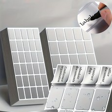 라온스티커 10장 실버 방수 라벨 네임 스티커, 1세트, 대형(S1046)