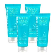 뷰티관리 팜스테이 히아루론산 멀티 아쿠아 수딩젤 200ml x 4개