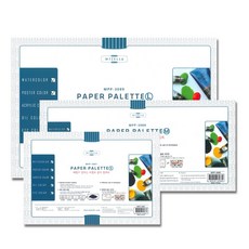 美捷樂 Mijello 專家用 紙調色盤 MPP-3087/MPP-3088/MPP-3089，多尺寸可選，一次性拋棄式設計, 1個, MPP-3088 (M)