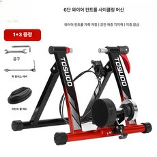 사이클 롤러 자전거 로라 실내 트레이닝 미세먼지 훈련, 블랙레드-선 제어, 1개