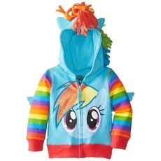 My Little Pony Big Girls 집업 후디 Rainbow Dash 12-14 133165