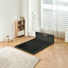 굿모닝침대 로와 저상형침대프레임 PVC받침대 포함 매트리스 별도, PVC받침대-LED 그레이