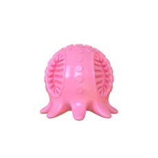 經典發聲狗狗牙刷球 磨牙玩具 水上漂浮, 粉紅色, 1個