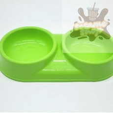 참깨샵 네이처펫 모모 쌍식기 그린 애견그릇