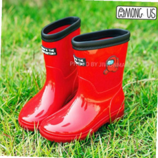 장마 어몽어스 크루원 장화-레드