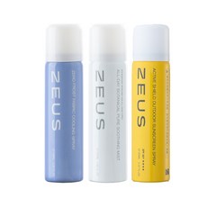 ZEUS宙思 防曬涼感舒緩噴霧 三入娃包組 送涼感噴霧180ml（浪人限定), 1件, 無娃包三入組/70ml防曬+70ml涼感+50ml舒緩噴霧, 190ml
