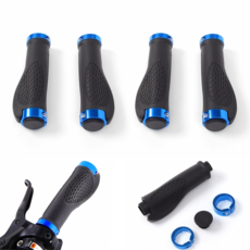 논슬립 자전거 핸들 고무그립 라이딩 손저림 통증 예방 미끄럼방지 핸들손잡이 2세트 블루