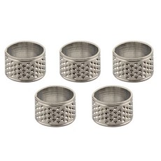 골무 쇠골무 바느질용품 손가락 보호 유비아, 4개, 반지쇠골무