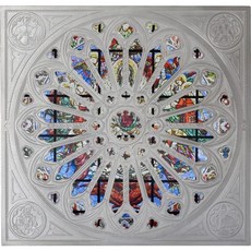 2022索羅門群島 玫瑰窗系列 聖母百花聖殿 130克銀幣, 1個