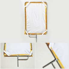 카메라 파노라마 천 솔리드 싱글 그리드 로드 프레임 플래그 더블 원단 실크, Poly Silk, 24x36inch, 1개