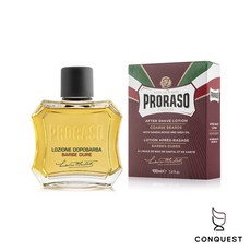 【CONQUEST】Proraso 義大利 檀香鬍後水 適合粗硬鬍鬚 刮鬍後潤澤舒緩肌膚 男性刮鬍保養, 1個, 檀香鬍後水(紅)附噴頭400mL