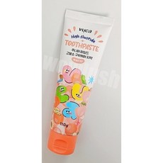 뷰카 주니어 마일드 고불소 비건 치약 복숭아향, 110g, 2개