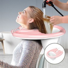 노인 휴대용 샴푸대 간병 목욕 접이식 세발기 임산부 욕실용품 미용실샴푸대 목욕용품 샴푸대야 (Araium), 본상품, 1