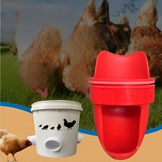 닭 사료통 만들기 DIY 장착형 모이통 밥통 병아리 조류 급이기 급식기 사료, 홀쏘